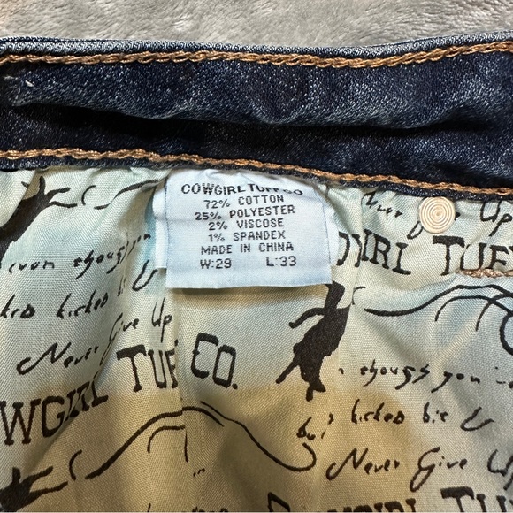 Cowgirl Tuff Oasis Trouser embroidered cactus cowboy designs - Picture 3 of 5